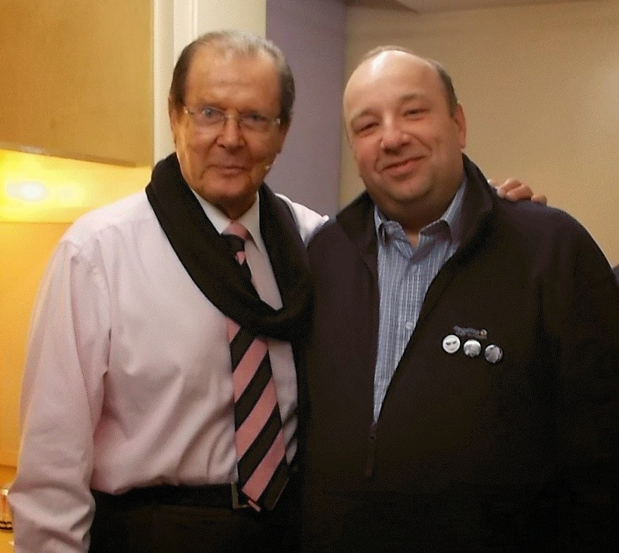 Me and Sir Roger Moore