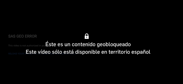 Solución Mitele: éste es un contenido geobloqueado