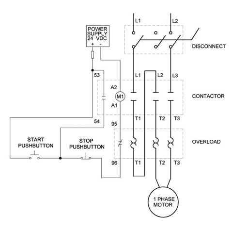 Star Delta Motor Starter Wiring Diagram | Electrical Engineering Blog