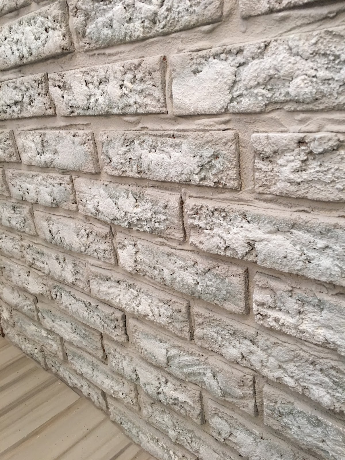 Bluestone House™ Bluestone House™ Chalky Patina on a Brick Wall!!