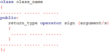 operator education defined function inside class