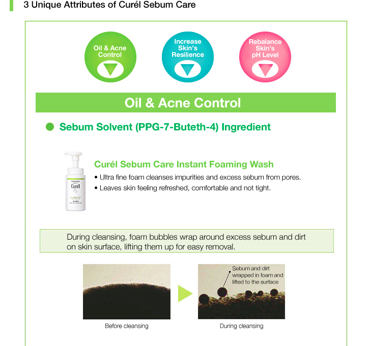 Sisters Who Love Beauty... NEW BUY Curel Sebum Care Foaming Wash