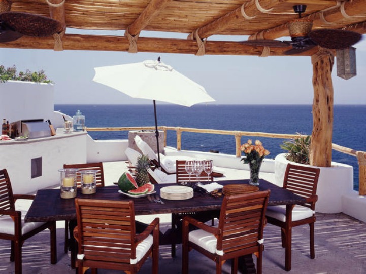 Casa Tortuga in Cabo Seaside patio at The Strand, CA