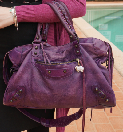 Balenciaga sapphire purple classic city bag