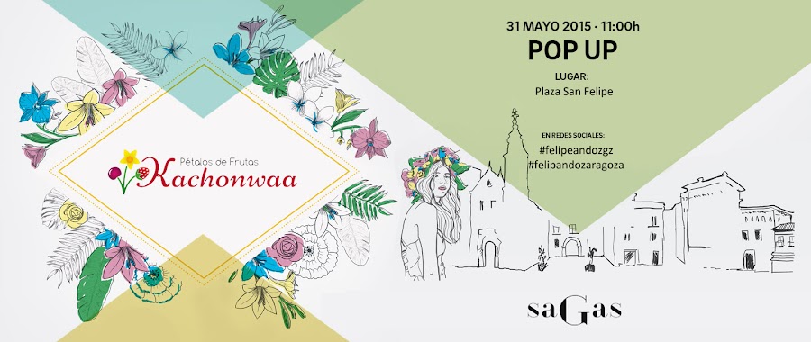 evento, pop up, kachonwaa, felipeando, zaragoza, frutas, chocolate, cobertura, fresas, limonada, canotiers, photocall, catering, el balcon de alicia, decoración,