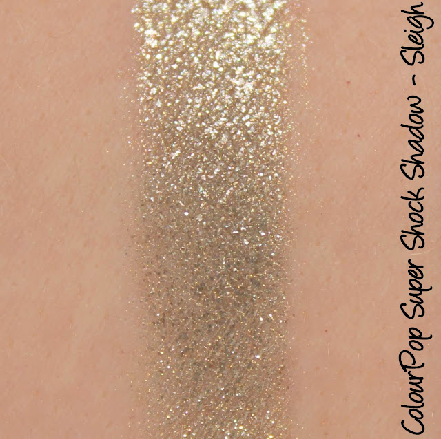 ColourPop Super Shock Shadow - Sleigh Swatches & Review
