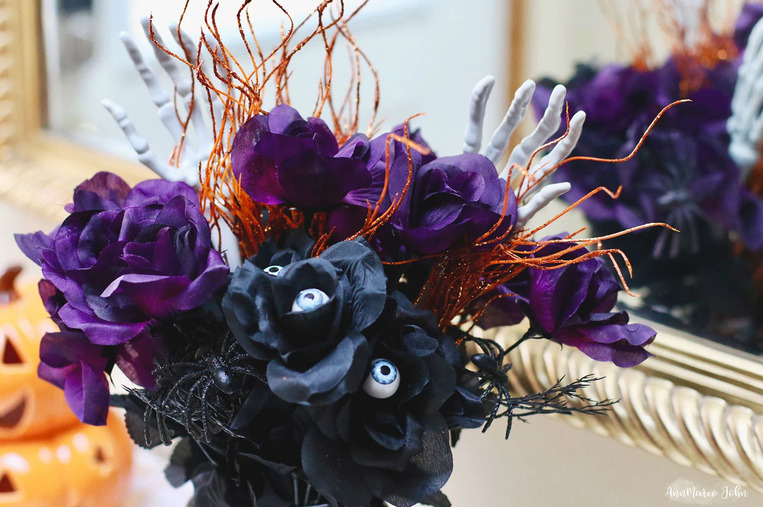 Gorgeous Spooky Halloween Bouquet Scene Art