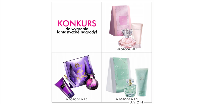 Wygraj zestaw kosmetyków Avon Konkurs