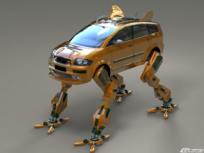 Diseño de prototipo de auto en animación 3D.