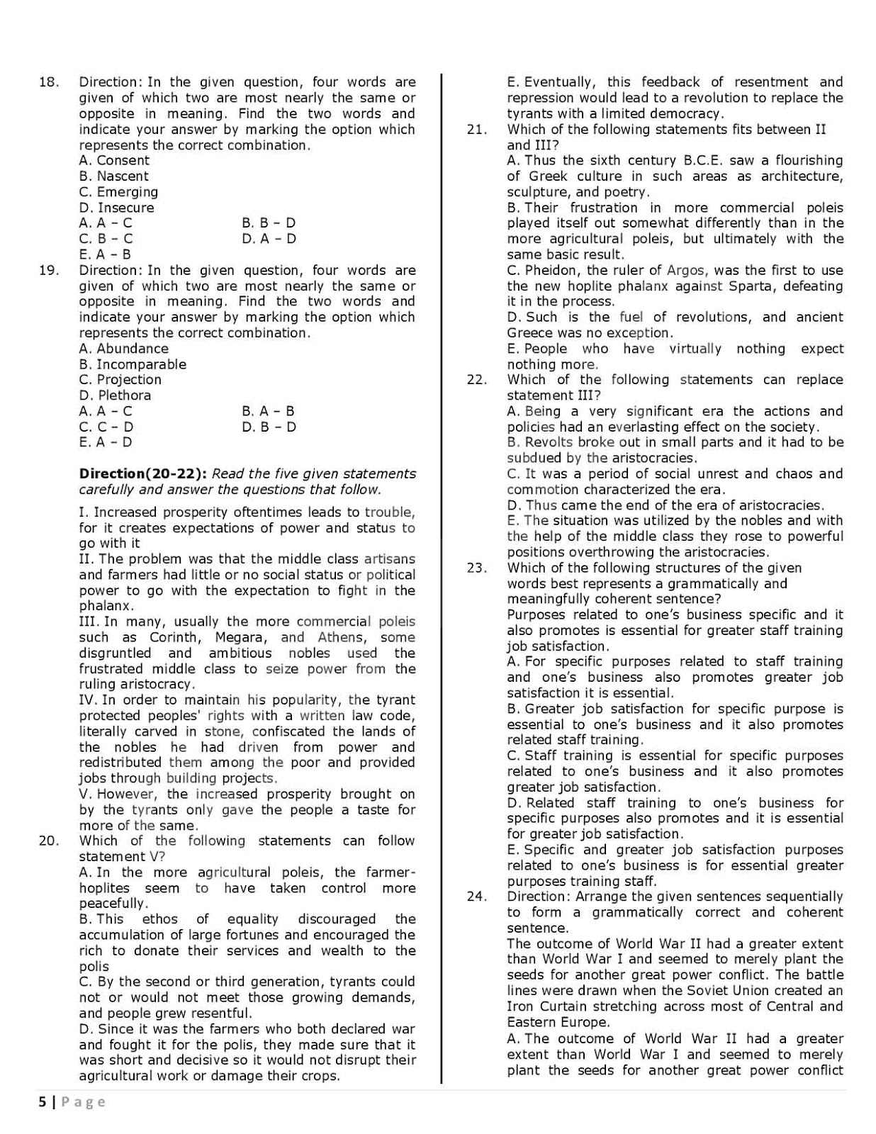 IBPS PO Mains Question Paper Download PDF IBPS PO Mains Question Paper Download PDF