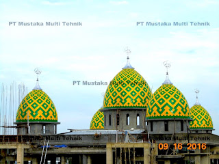 Jual kubah masjid panel warna Jual kubah masjid panel warna