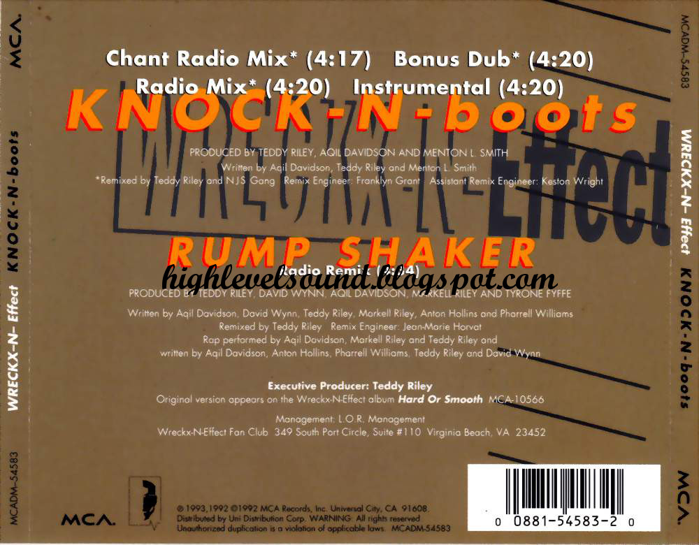 highest level of music WreckxNEffect KNOCKNBoots(CDM)1993hlm