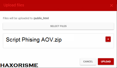 Mengupload Script Phising AOV Mengupload Script Phising AOV