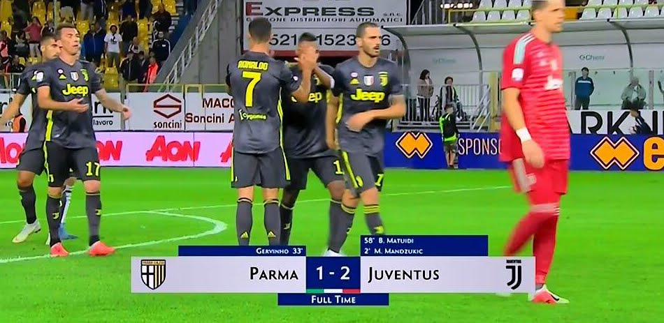 Parma-Juventus con Mandzukic e Matuidi: risultato senza il gol di Cristiano Ronaldo.