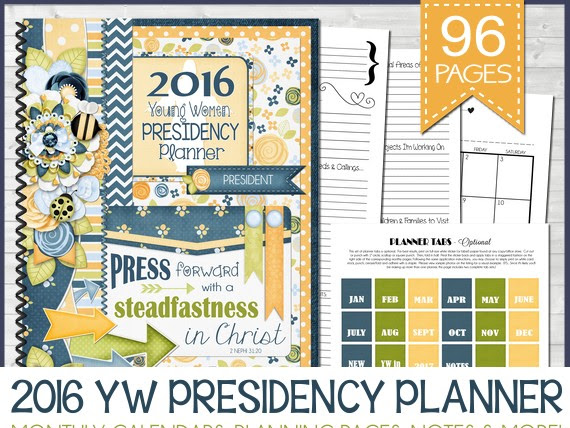 2016 YW Presidency Planner NOW AVAILABLE!!