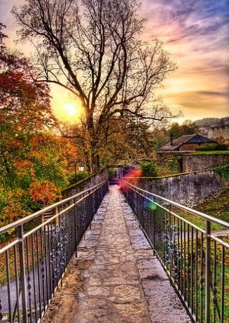Wishing Bridge, Neuchâtel, Switzerland Wishing Bridge, Neuchâtel, Switzerland