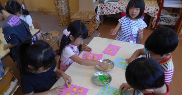６月１３日 火 父の日製作 すみれ組 Enjoy ひまわり幼稚園