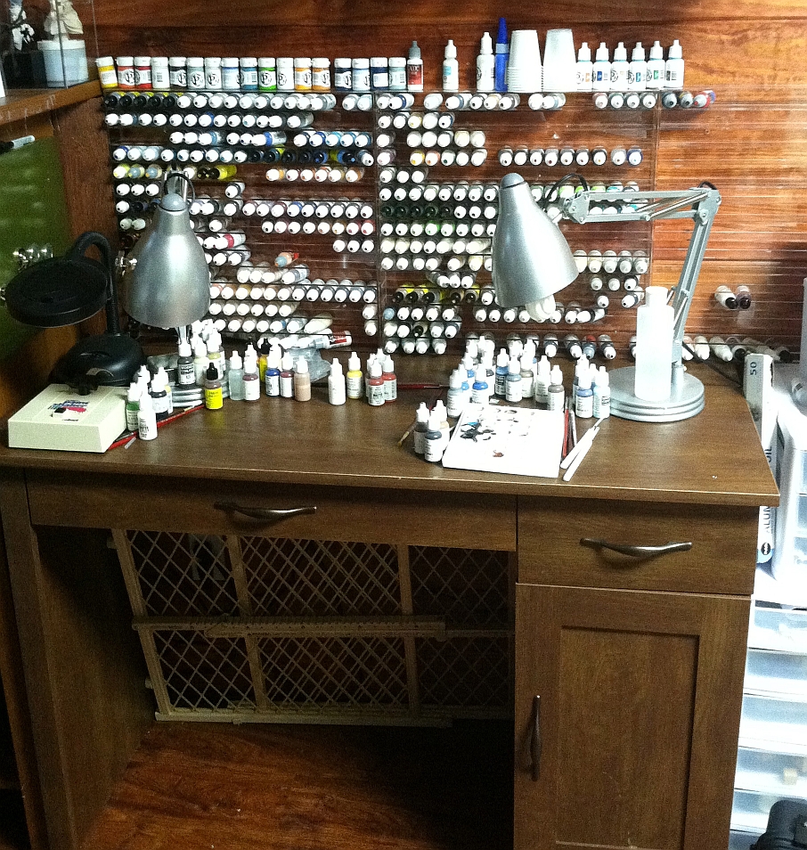 Table Top Gaming Bunker Model Paint Shelves Testimonials!