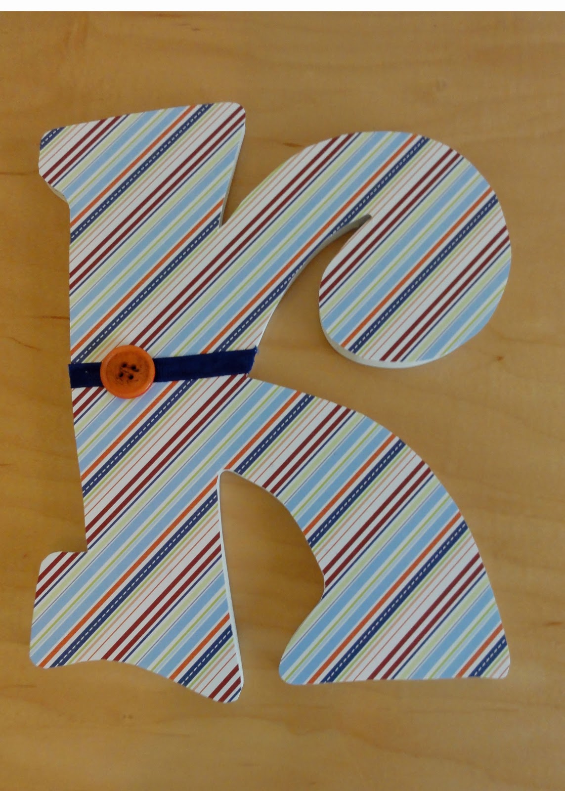 Lanie J. and Co. More decoupage wood letters for a baby boy...