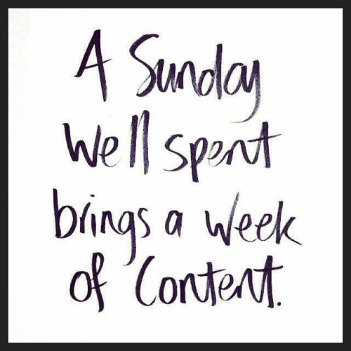 sunday night rituals a sunday well spent brings a week of content, milky way blogger