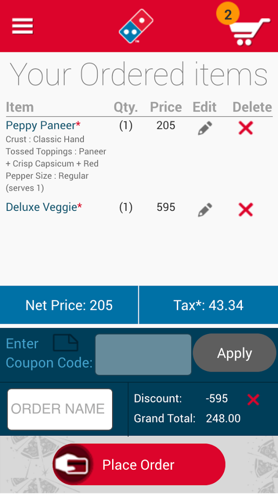 Domino's Mobile App