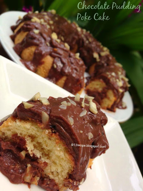 Chocolate Pudding Poke Cake
