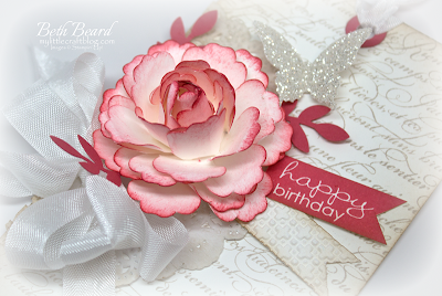 My little craft blog: Happy Birthday Tag & Rose Tutorial