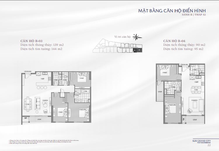 Chi tiết mặt bằng căn hộ Sun Grand City Chi tiết mặt bằng căn hộ Sun Grand City