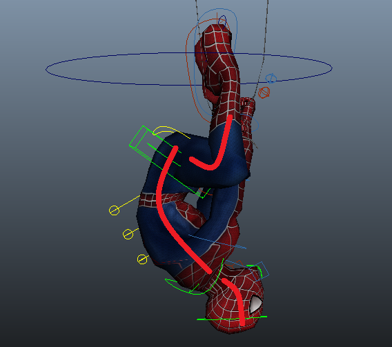 3dva Spiderman Poses Exercise