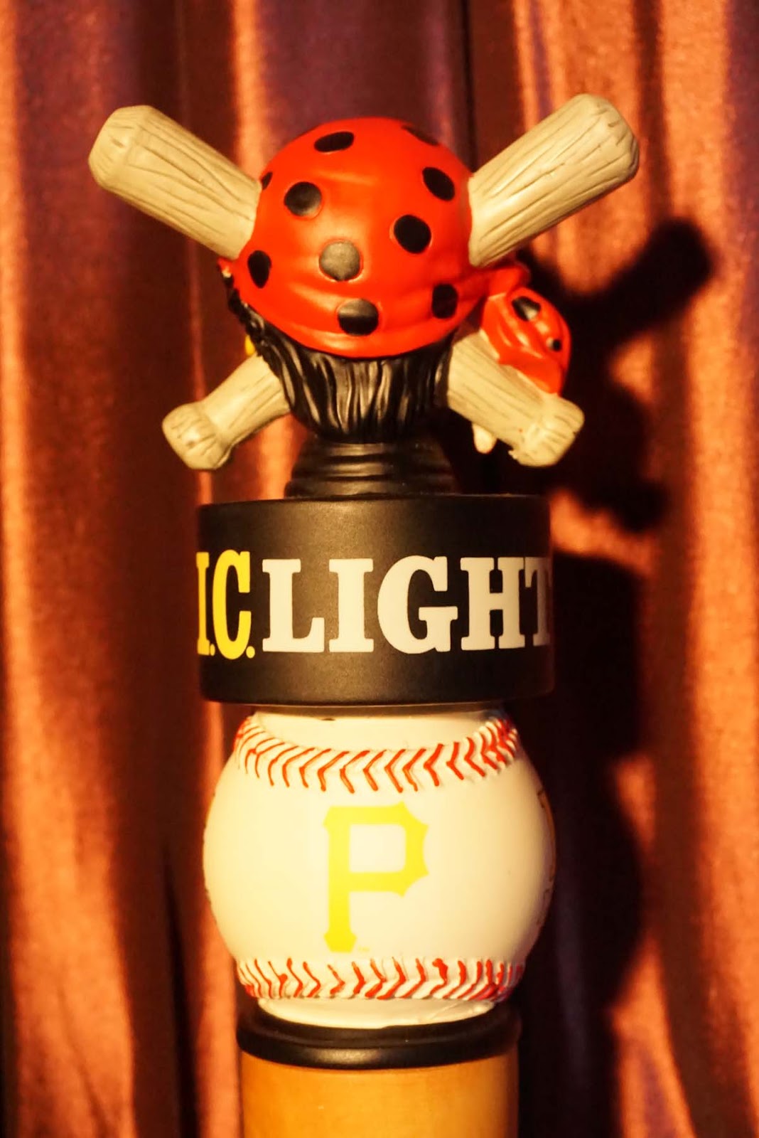 Tap Handle 692 Iron City I.C. Light Pittsburgh Pirates