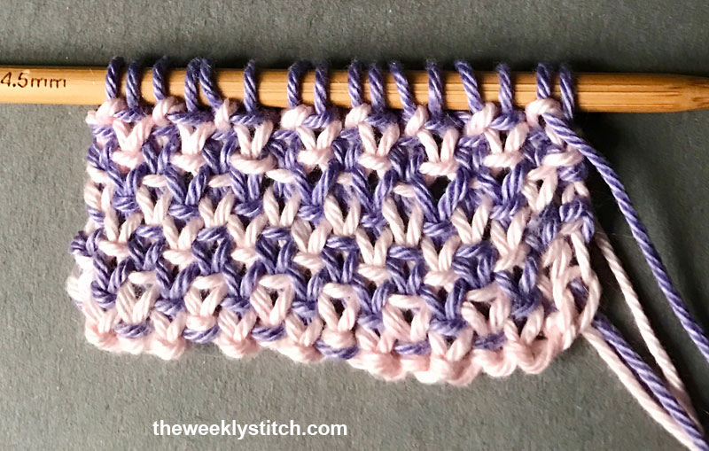 2 Color Linen Stitch The Weekly Stitch