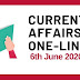 Current Affairs One-Liner: 6th June 2020