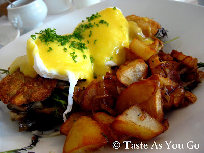 Eggs Chizmar at Bolete Restaurant and Inn in Bethlehem, PA - Photo by Michelle Judd of Taste As You Go