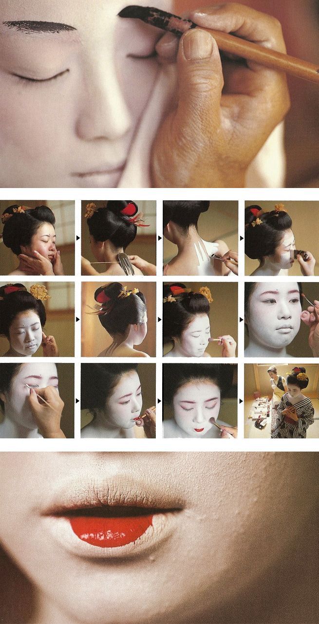 Geisha Makeup B NOTES OF INSPIRATION