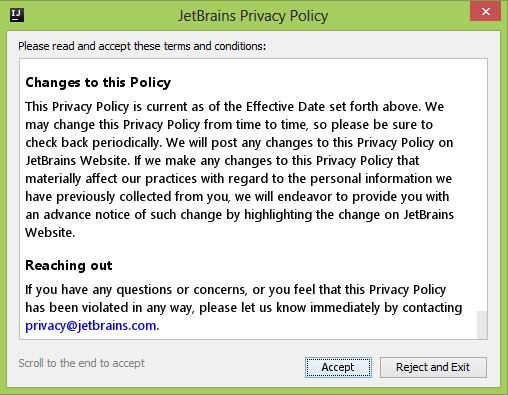 IntelliJ IDEA Community Edition Setup-JetBrains Privacy Policy-Kotlin