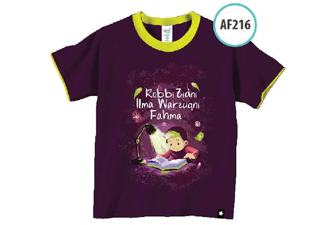 Kaos anak muslim Afrakids AF216 - Robbi Zidni Ilma - Toko ...