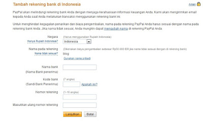 PANDUAN MEMBUAT AKUN PAYPAL DAN MENGHUBUNGKAN DENGAN REKENING BANK SERTA ATM