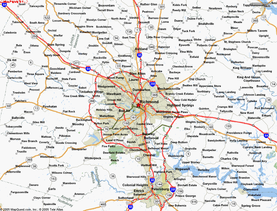 Richmond Map Richmond Map