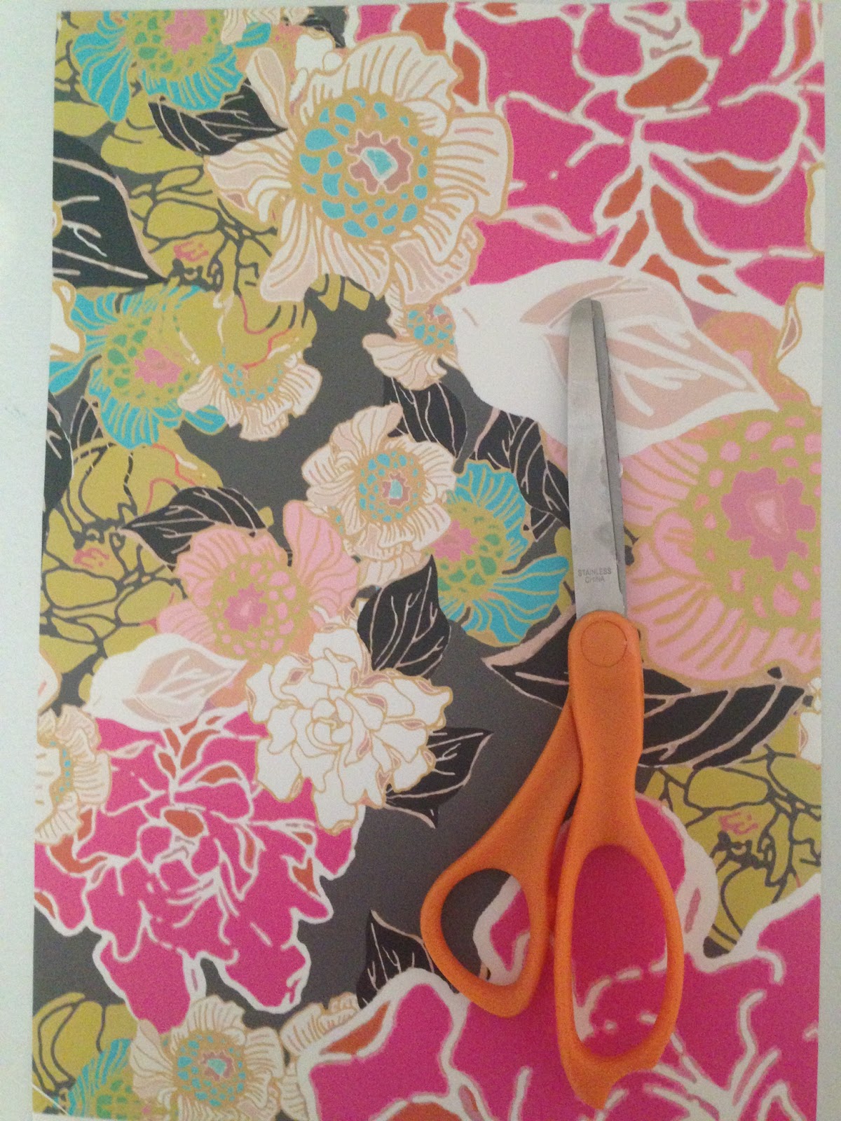 bright & bold DIY WALLPAPER DRESSER