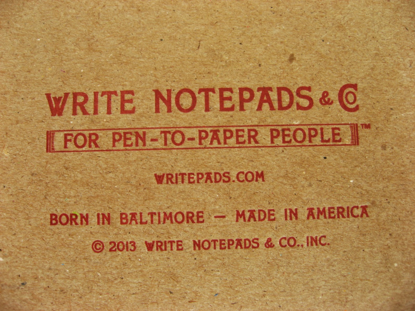 Write notepads co inkdependence 