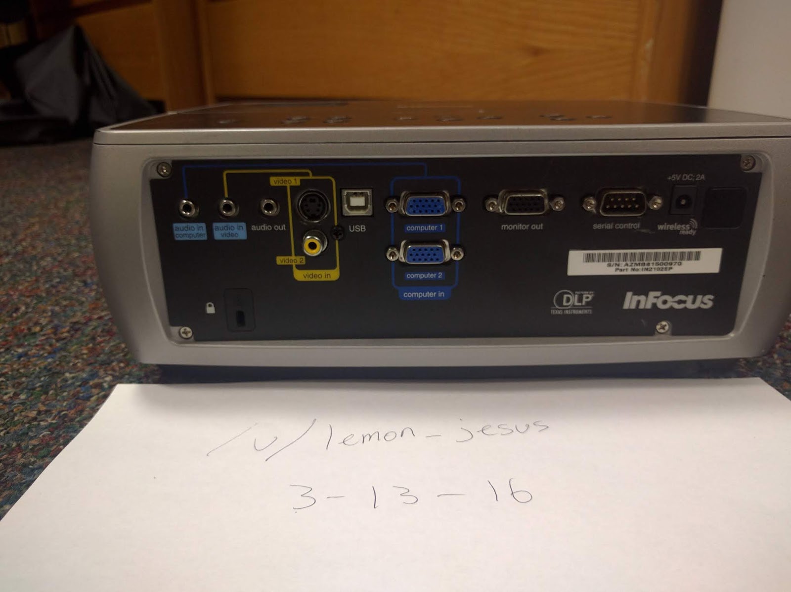 Undocumented Code: Looking at a DLP Chip From a Projector