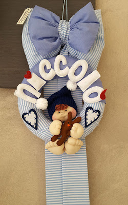 fiocco nascita bimbo righine fiocco nascia bimbo righine coniglietto
