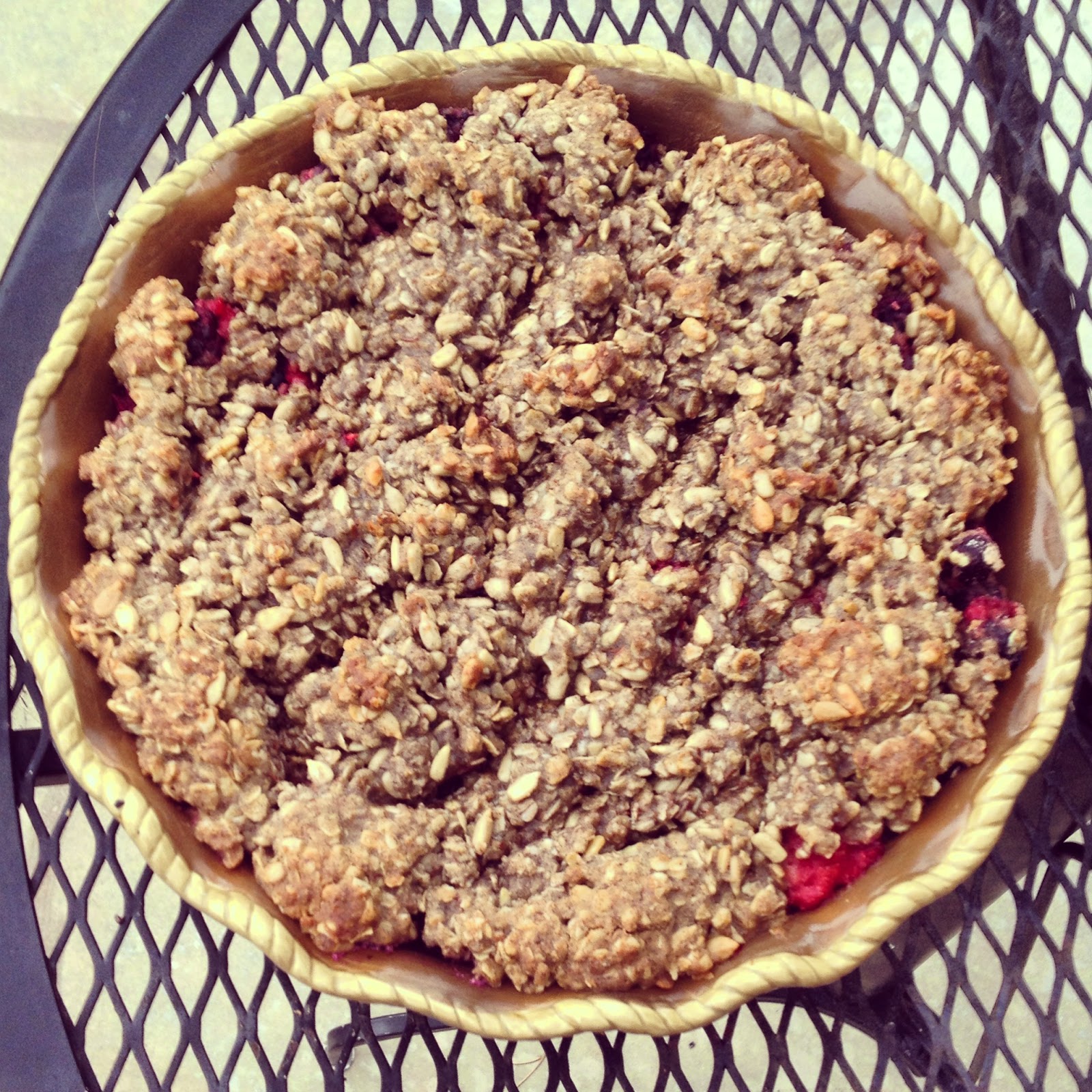 Malorie Davis Summer Baking Berry & Buckwheat Crumble