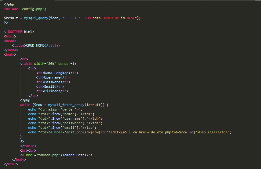 Php fetch array. Php fetch array