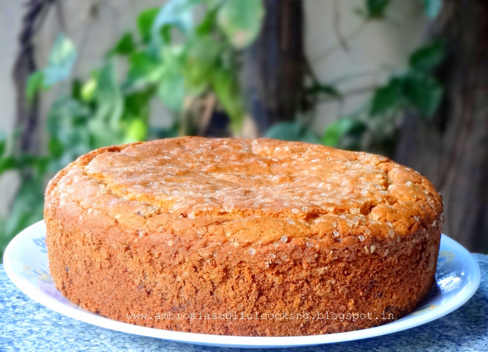 Marmalade Cake Wholegrain and Egg less Ambrosia