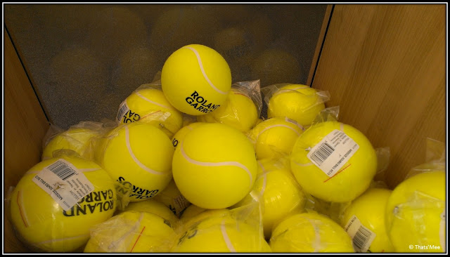 Les grosses Ba-balles Roland Garros 2013 boutique souvenirs balles tennis géantes