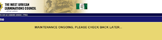 WAEC Result Checker Portal In Maintenance Mode- Students Urged To Check Back Later WAEC Result Checker Portal In Maintenance Mode- Students Urged To Check Back Later