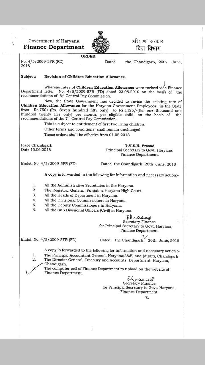 Child education allowance for nursery class . Age may be below 5 years