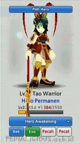 Tao Warrior Evolution LostSaga Indonesia