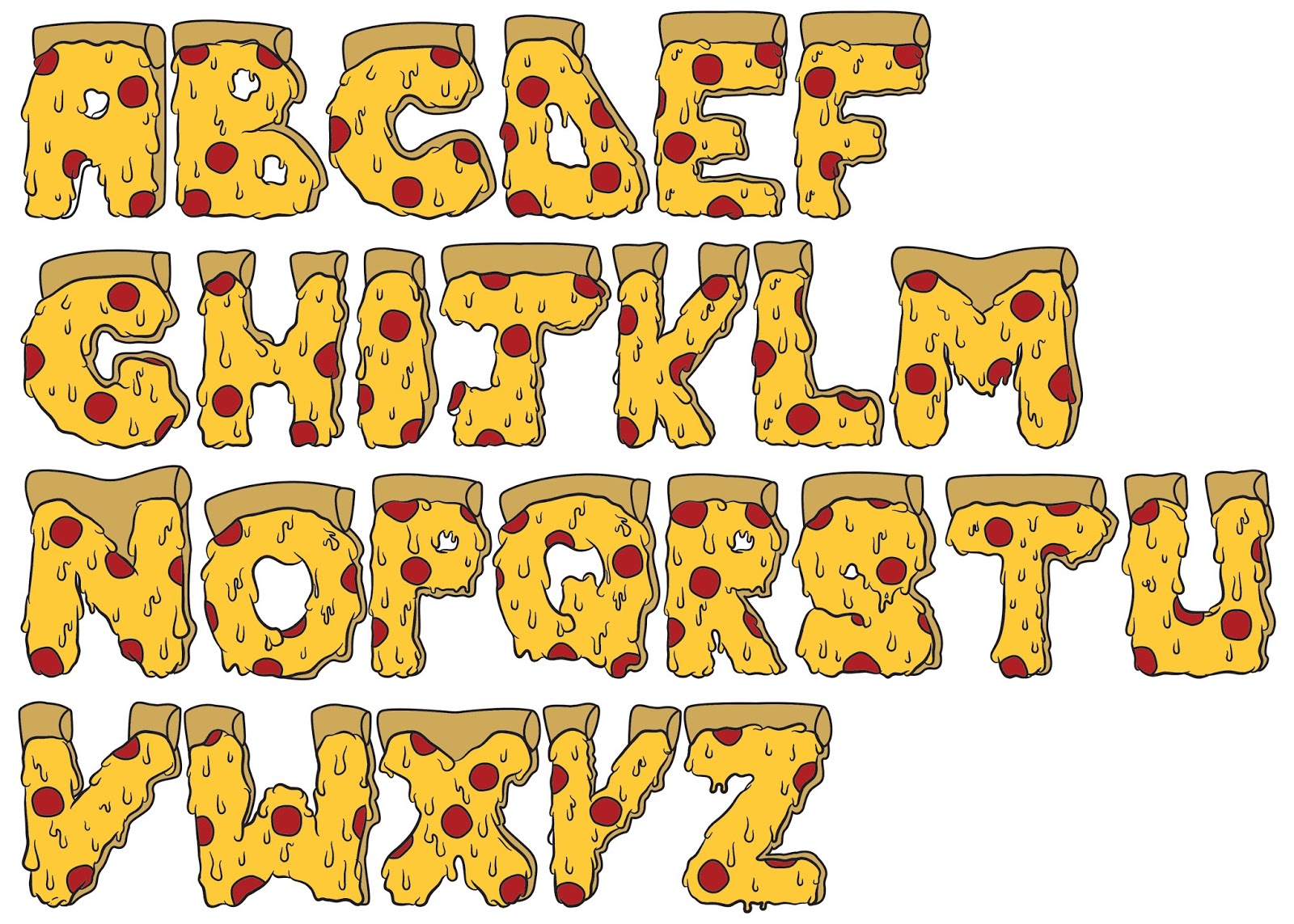 imagemaking Pizza Alphabet